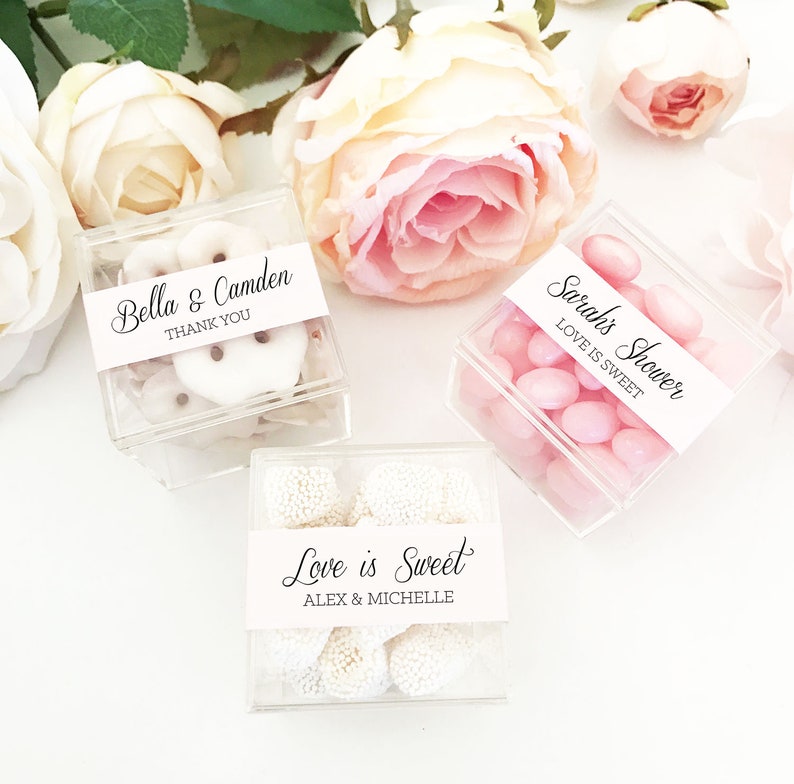 Small Favor Boxes Wedding Favor Boxes and Labels Candy Boxes Etsy