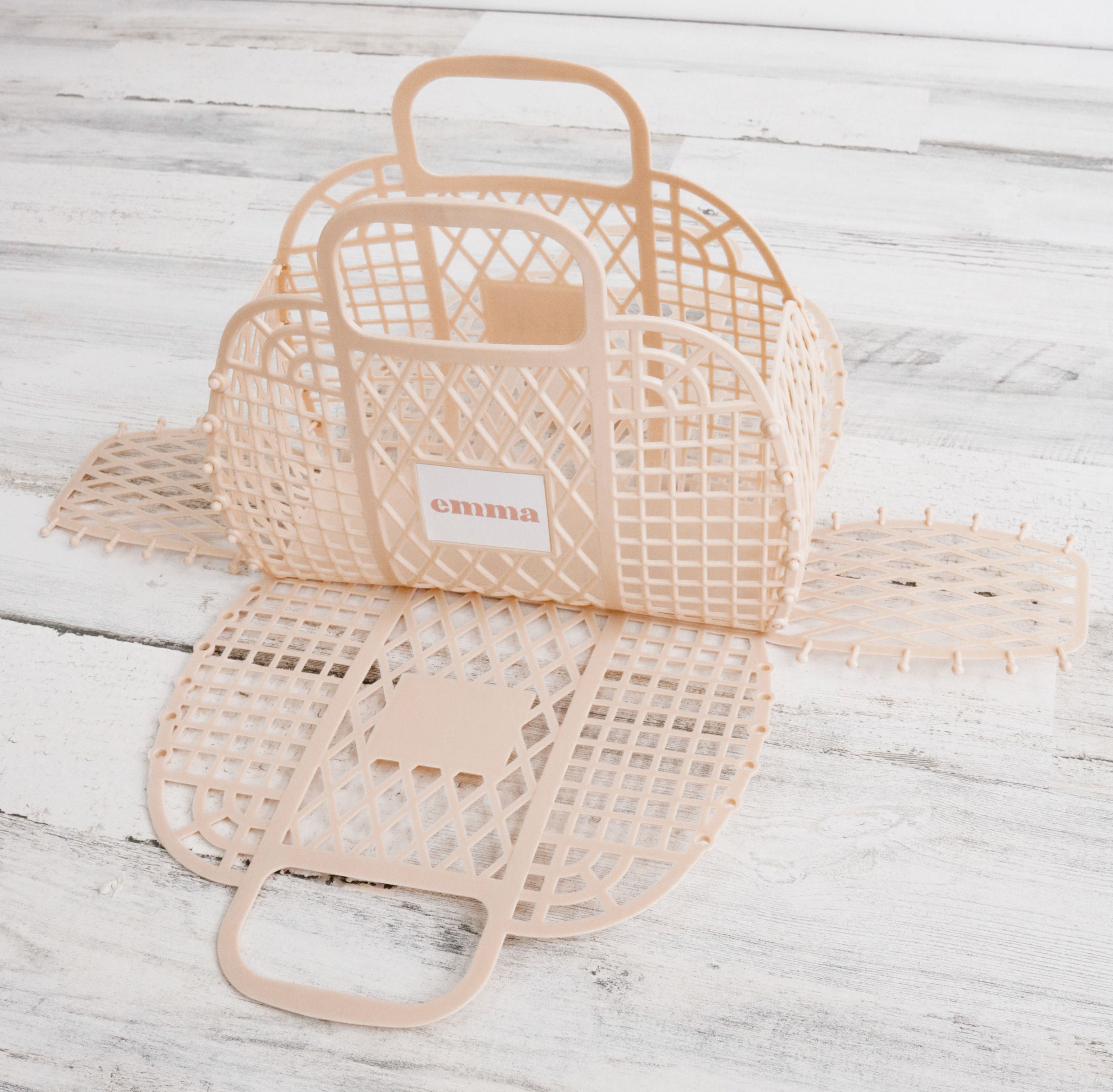 Personalized Retro Vintage Foldable Plastic Jelly Basket Tote Bag Beach Bag  Handbag Purse for Girls Women Party Favor Bags - China Bag and Women Handbag  price