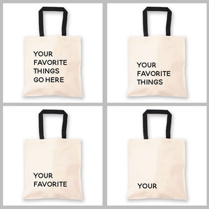 Favorite Things Tote Personalized Tote Bags for Bridesmaid Gift Bag Bridesmaid Tote Bag Bachelorette Party Gift Bags EB3216FAV image 8