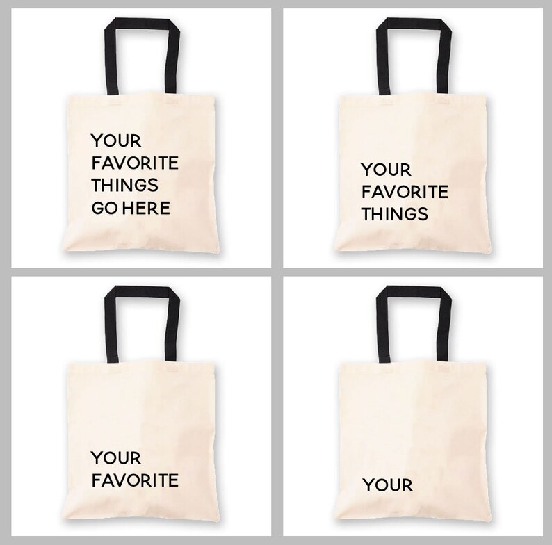 Favorite Things Tote Personalized Tote Bags for Bridesmaid Gift Bag Bridesmaid Tote Bag Bachelorette Party Gift Bags EB3216FAV Bild 8