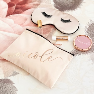 Make Up Bag Personalized Make up Bag Bridesmaid Make Up Bag Women Gift Ideas Birthday Gifts for Women Cute Make Up Bag EB3222AD Bild 7