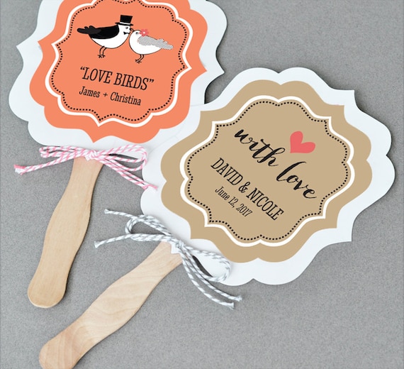 beach wedding fans favors