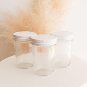 Mason Jars Bulk Wholesale 12 pcs - 8 oz Mason Jars - Mason  Jars with Lids - Half Pint Mason Jars  (EB2310NP) Set of 12|