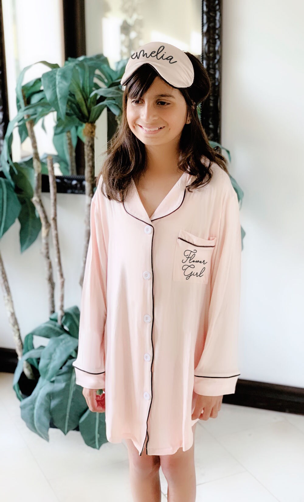 Flower Girl Pajamas Flower Girl Shirts Flower Girl Pjs Flower Etsy