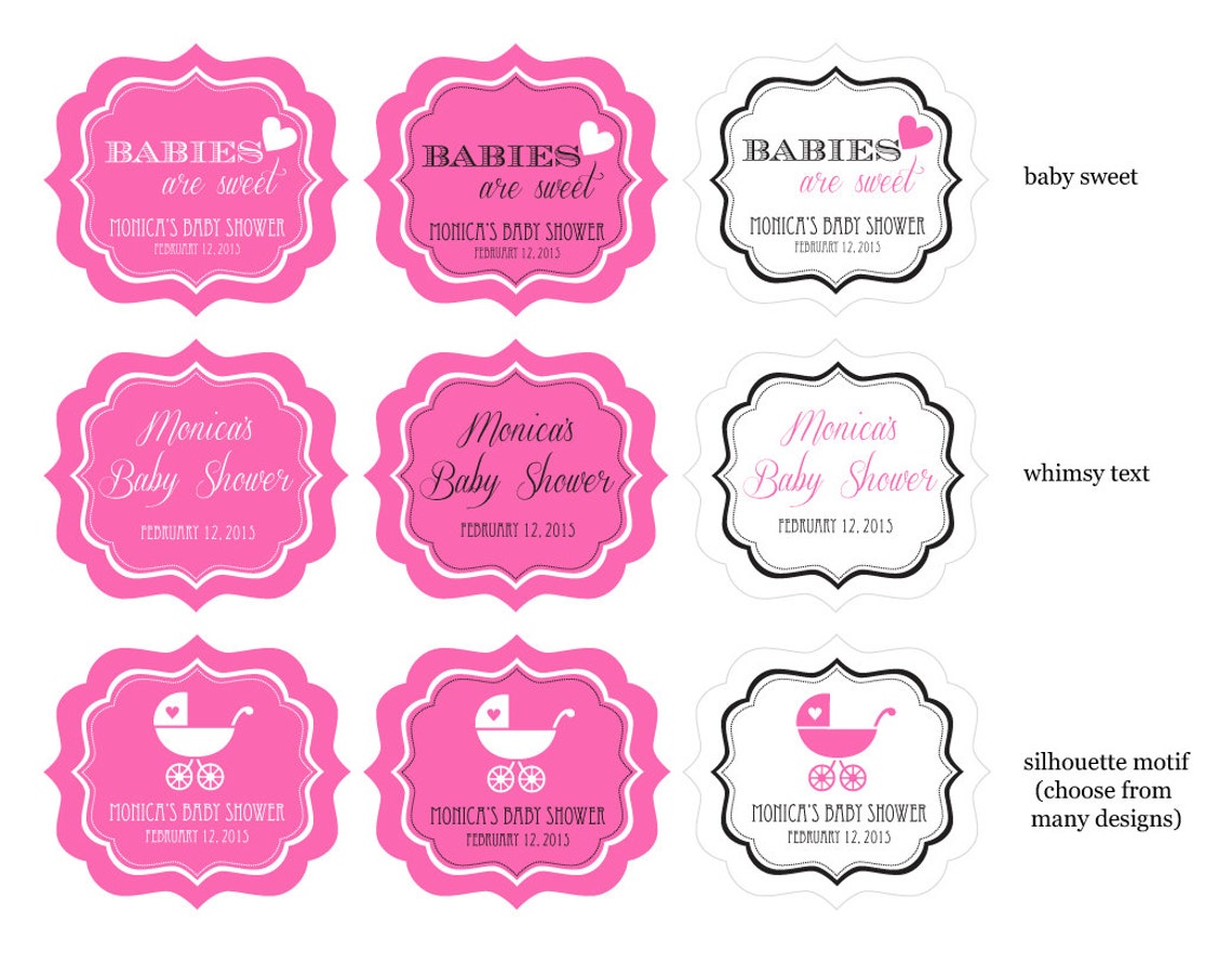 Printable Baby Shower Labels Templates