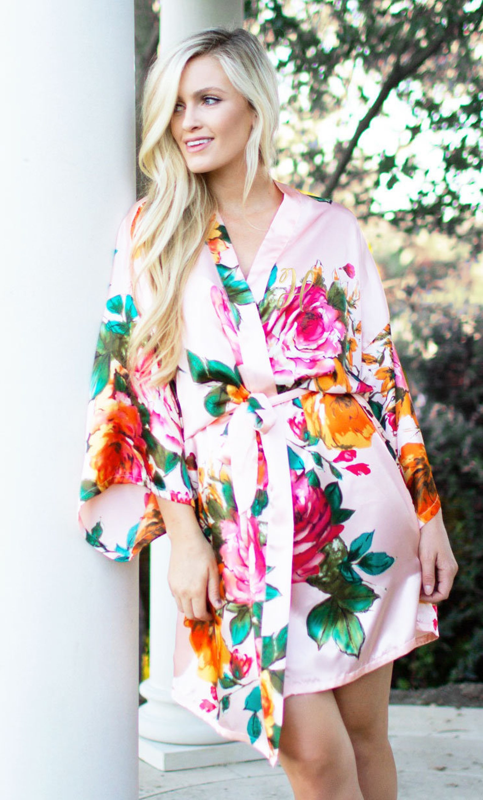 flower bridesmaid robes