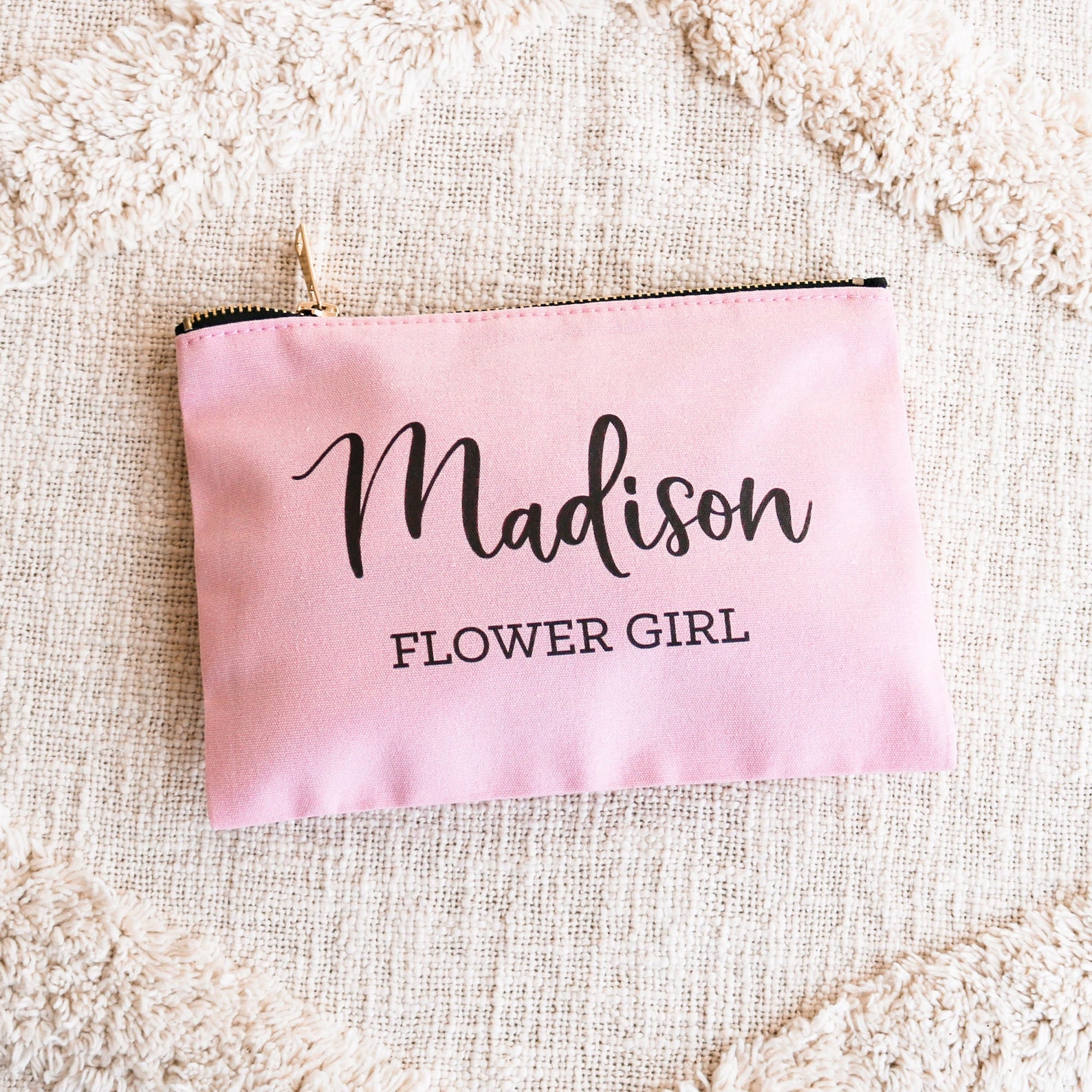Flower Girl Gift Bag Flower Girl Cosmetic Bag Flower Girl Etsy