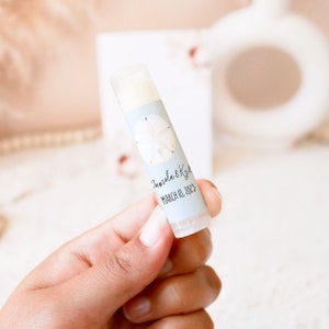 Custom Lip Balm Favors Nautical Wedding Favor Tropical Lip Balm Favors Love Is The Balm Favor Thank you Favor EB3031TPB Set Of 16 image 8