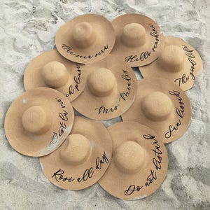 Bachelorette Party Hats - Bachelorette Party Gift - Beach Bachelorette Party Hats - Custom Vacation Hat (EB3270P)