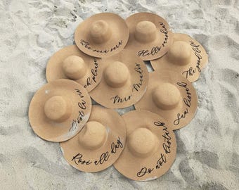 Bachelorette Party Hats - Bachelorette Party Gift - Beach Bachelorette Party Hats - Custom Vacation Hat (EB3270P)