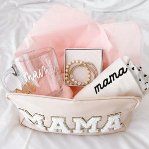 Mother's Day Gift Bag Idea Mama Gift Bag Makeup Bag for Mom Gift for Birthday Mom Travel Bag Cosmetic Make Up Bag Large EB3497MOM EMPTY Bild 5