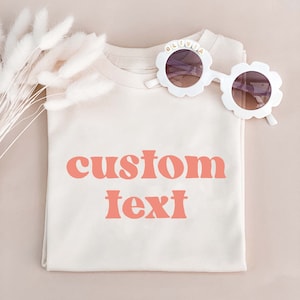 Custom Shirt for Little Girl in Bridal Party Gift Cute Tshirt Gift for Girls Holding Flower in Bridal Party - (EB3161GFLP) CUSTOM GIRL SHIRT