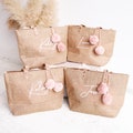 Personalized Beach Bag Jute Bags Custom Large Beach Tote Bags with Names Bridesmaid Gift Bag Tote  (EB3330ANS) product logo