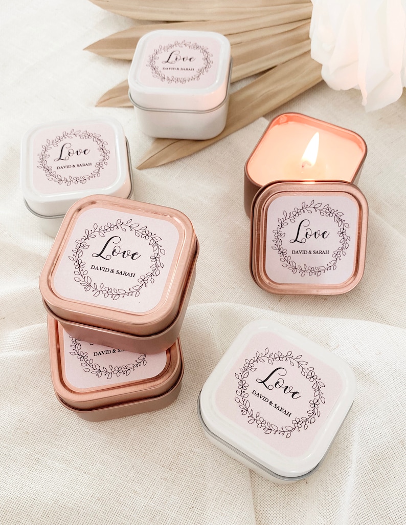 Candle Favors Wedding Favor Candles Personalized Candles Etsy