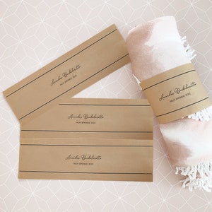 Extra Long Kraft Labels to wrap your own favors with (EB3332P)