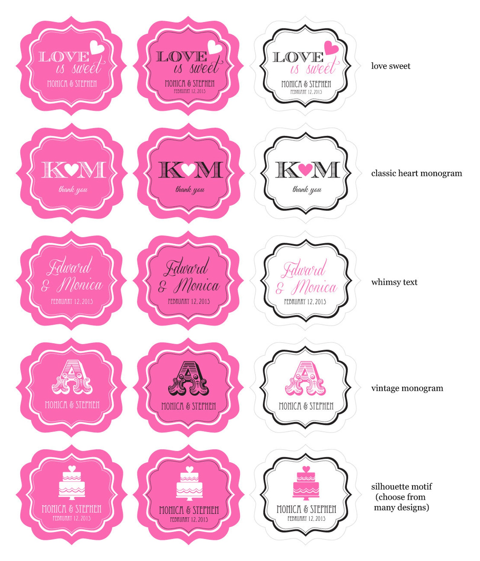 Personalized Mason Jar Labels Wedding Mason Jar Labels Etsy