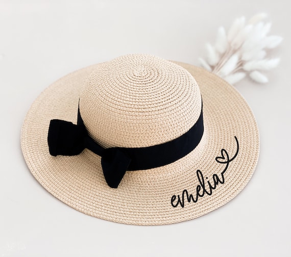 Girls Beach Hat Kids Floppy Beach Hat Child Sun Hat Personalized