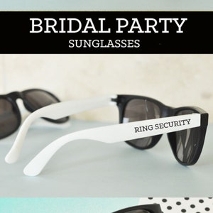 Ring Bearer Gift Ideas for Boys Ring Bearer Sunglasses Ring Security Sunglasses Groomsmen Sunglasses (EB3121)  SET of 6 SUNGLASSES