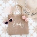 Personalized Burlap Bags Customized Burlap Bridesmaid Bag Beach Tote Bags Personalized Bridesmaid Tote Bag Beach Bridesmaid Gift (EB3259P) 