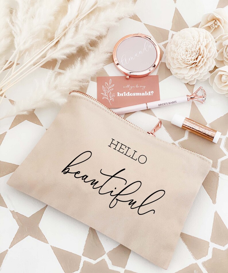 Youre Like Really Pretty Makeup Bag Eyelashes Makeup Bag Bridesmaid Makeup Bag Christmas Gifts for Friends Cheap Gifts for Women EB3222NT image 5