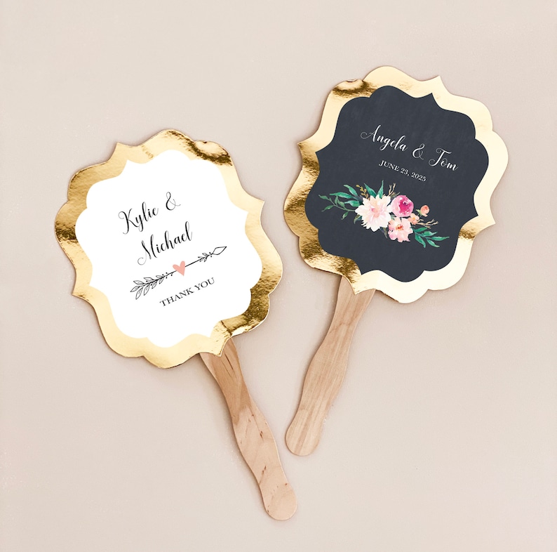 Wedding Fans Personalized Hand Fans Wedding Fan Favors Rustic Etsy