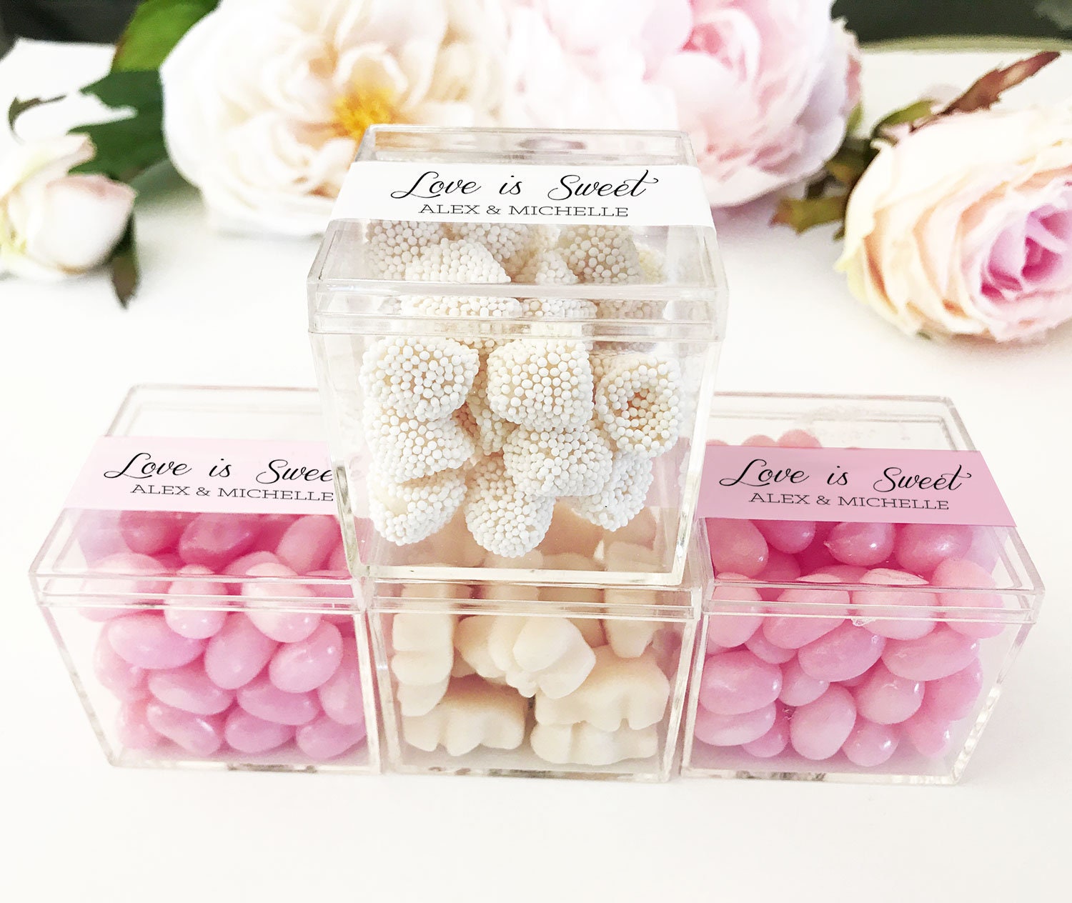 Small Favor Boxes Wedding Favor Boxes and Labels Candy Boxes 