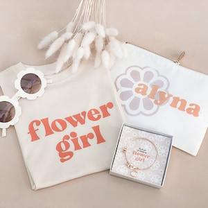 Flower Girl Shirt for Little Girls Flower Girl Gift Cute Tshirt Flower Girl Top Flower Girl Ideas EB3161GFL FLOWER GIRL SHIRT image 6