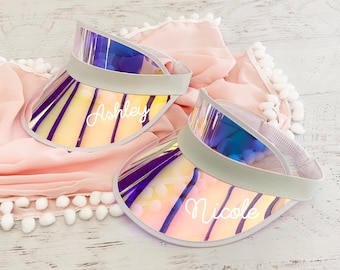 Bachelorette Visors Bride Visor Bachelorette Party Sun Visors Retro Beach Bachelorette Gifts Pool Party Bachelorette Party Favors (EB3437P)