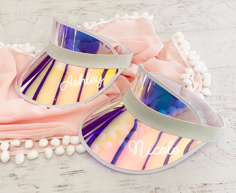 Bachelorette Visors Bride Visor Bachelorette Party Sun Visors Retro Beach Bachelorette Gifts Pool Party Bachelorette Party Favors (EB3437P) 