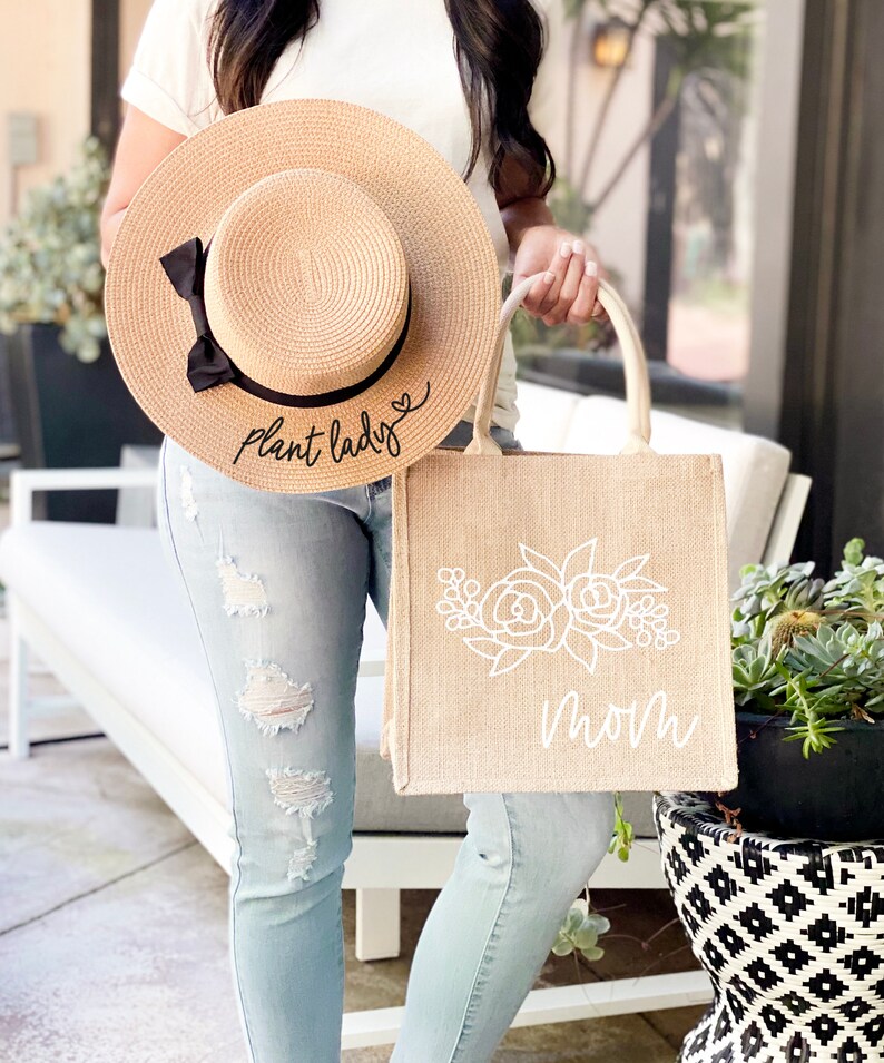 Plant Lady Hat Garden Gifts for Her Plant Lover Gift Plant Mom Gift Ideas Mothers Day Gift for Grandma Gardening Gift for Her EB3333P image 4