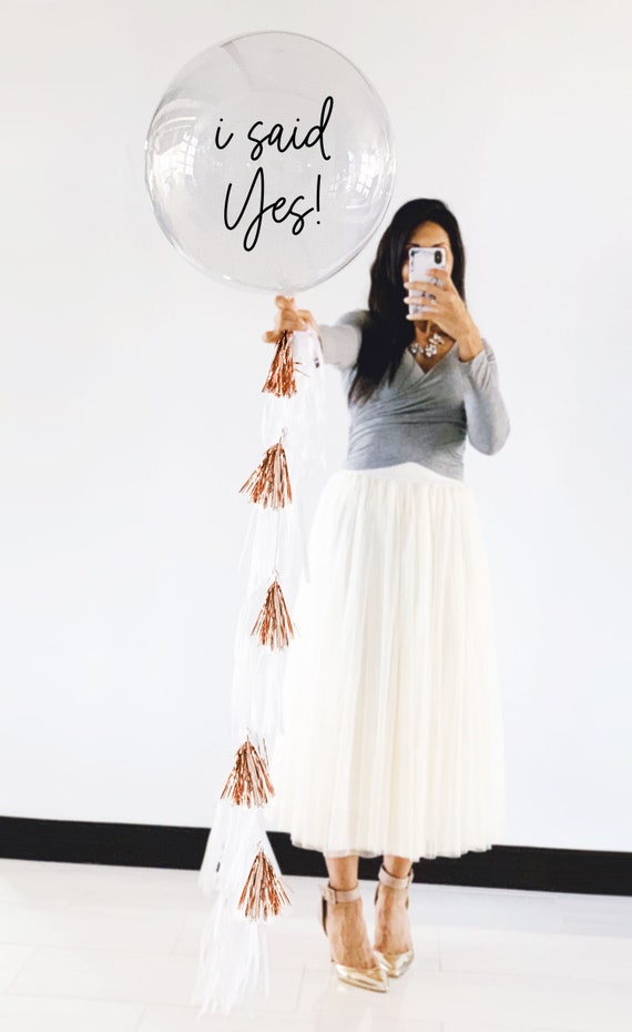 Balloon Tassels Tails DIY Balloon Tails, Gold, White, Rose Gold, Silver, Blush - you choose colors (EB3326) set of 11 tassels Il_570xn