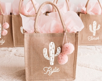 Cactus Bachelorette Desert Palm Springs Bachelorette Tote Bags for Bridesmaids Cactus Bag Personalized Scottsdale Arizona (EB3259DST)