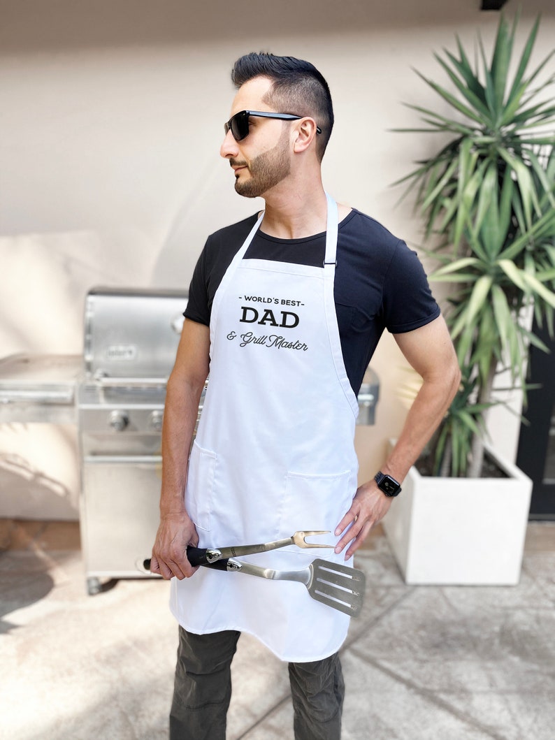 Mens Aprons customized Aprons for Men Personalized Mens Apron Chef Gifts for Him EB3242CTM afbeelding 3