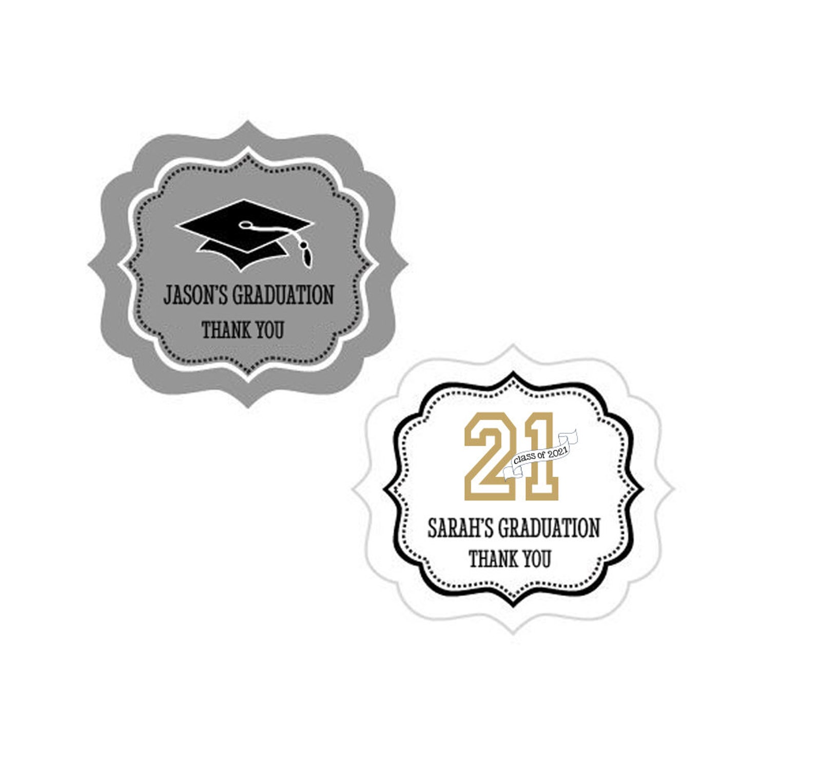 Graduation Label Graduation Stickers Graduation Etsy