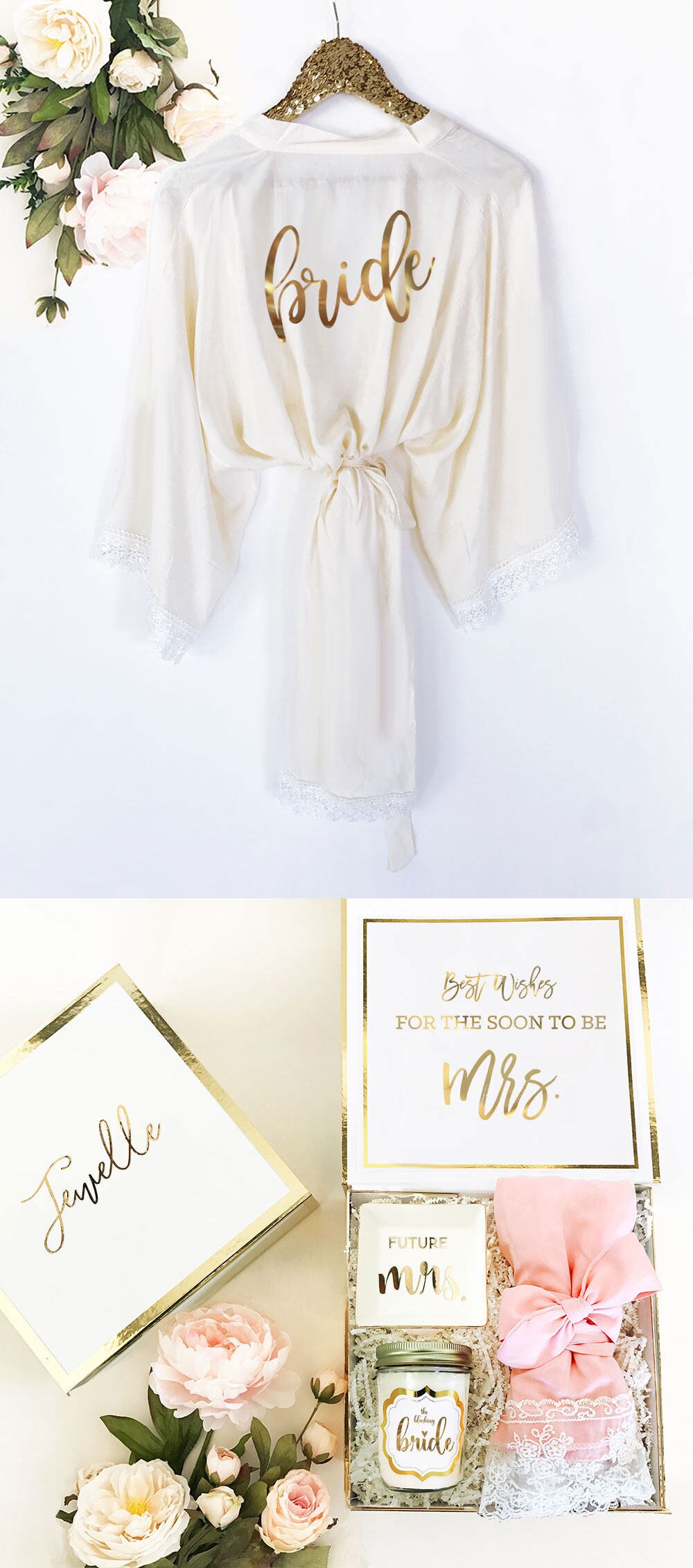 bride to be bathrobe