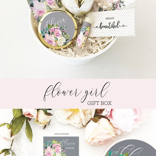 Flower Girl Proposal Box Flower Girl Gift Box Will You Be My Etsy