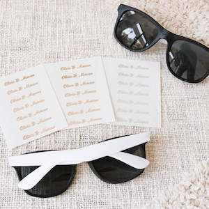 Summer Wedding Favors Outdoor Wedding Sunglasses Personalized Sunglasses Beach Theme Favors Destination Wedding Favors EB3107 SET of 24 image 5