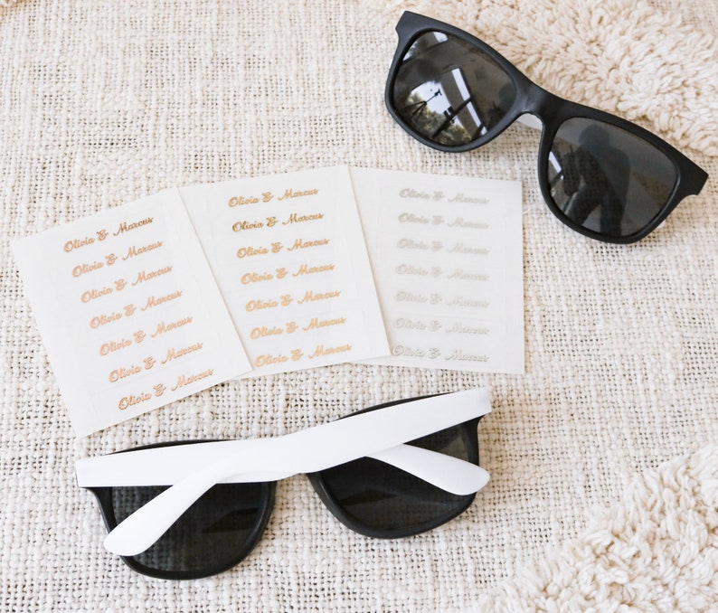 Summer Wedding Favors Outdoor Wedding Sunglasses Personalized Sunglasses Beach Theme Favors Destination Wedding Favors EB3107 SET of 24 image 5