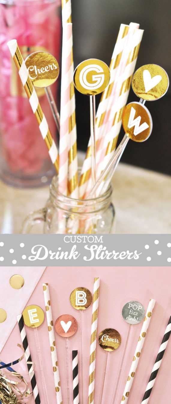 Swizzle Sticks Wedding Swizzle Sticks Cocktail Stirrers Custom Drink Stirrers Cocktail Sticks