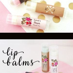 Rustic Bridal Shower Favors Unique Wedding Favors Lip Balm Wedding Favors Lip Balm Favors Wedding Chapstick Favors EB3031MP set of 16 image 3