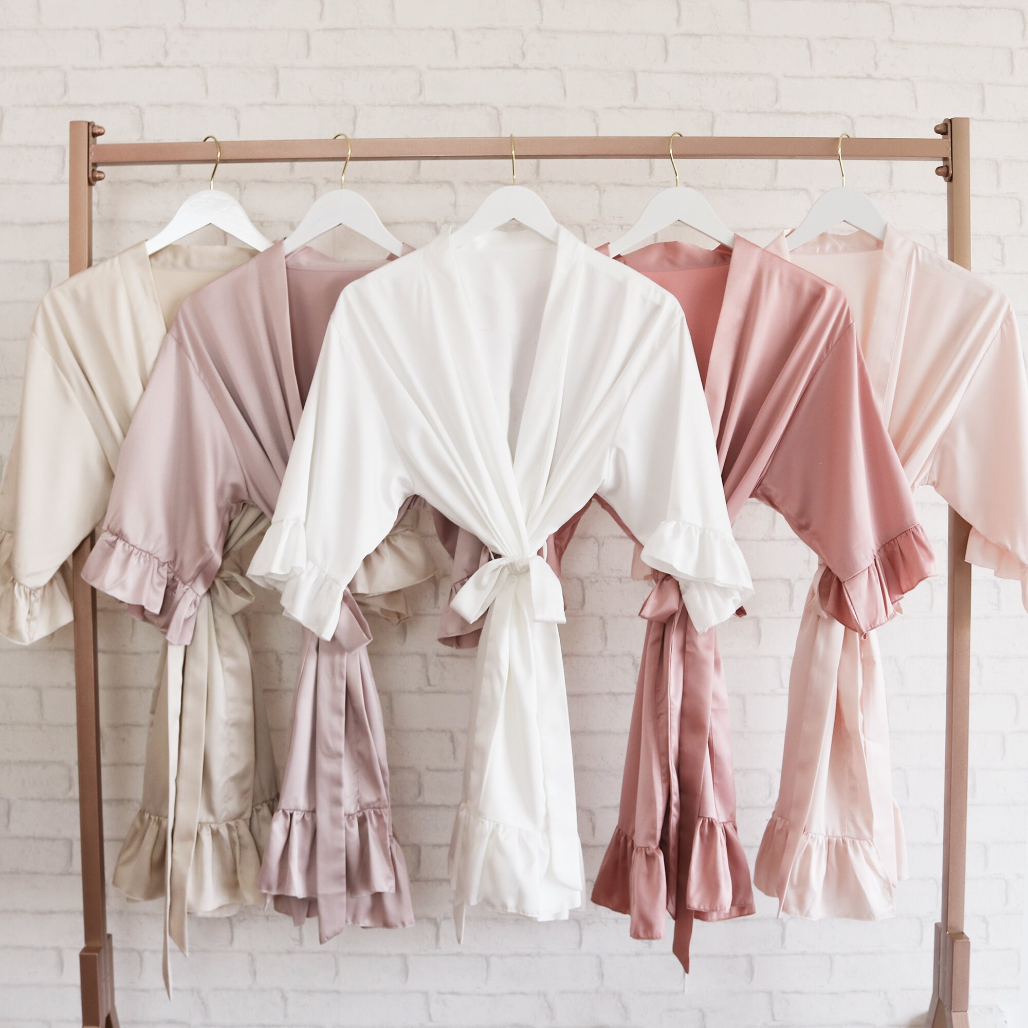 Junior Bridesmaid Robes Teen Girl Robes Ruffled Robes for Teen Etsy UK