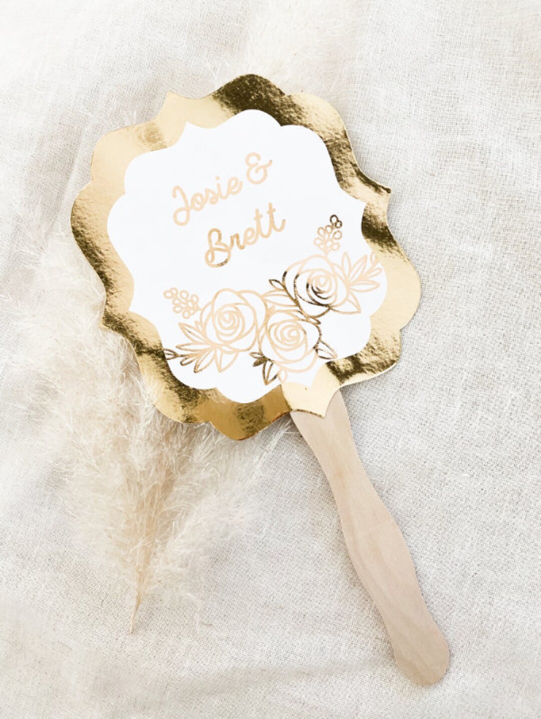 Wedding Fans Personalized Hand Fans Wedding Fan Favors Rustic Wedding
