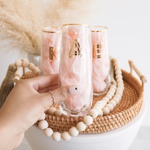 Bridesmaid Gift Ideas Personalized Stemless Glasses Bridesmaid Champagne Glasses Personalized Champagne Flute Monogram Glasses EB3143 Bild 2