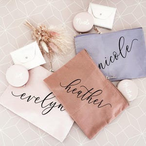 Holiday Gifts for Friends - Christmas Gifts for Women - Personalized Christmas Gifts for Her Personalized Make up Bag (EB3222AD)