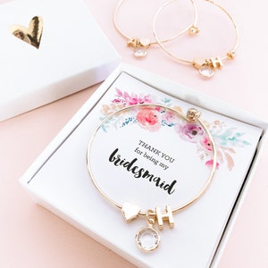 Bridesmaid Bracelet Set of 5, Set of 6, Set of 4 Bridesmaid Jewelry Set of 6 or Any Qty  (EB3144WC) - YOU CHOOSE QTY - add 1 at a time