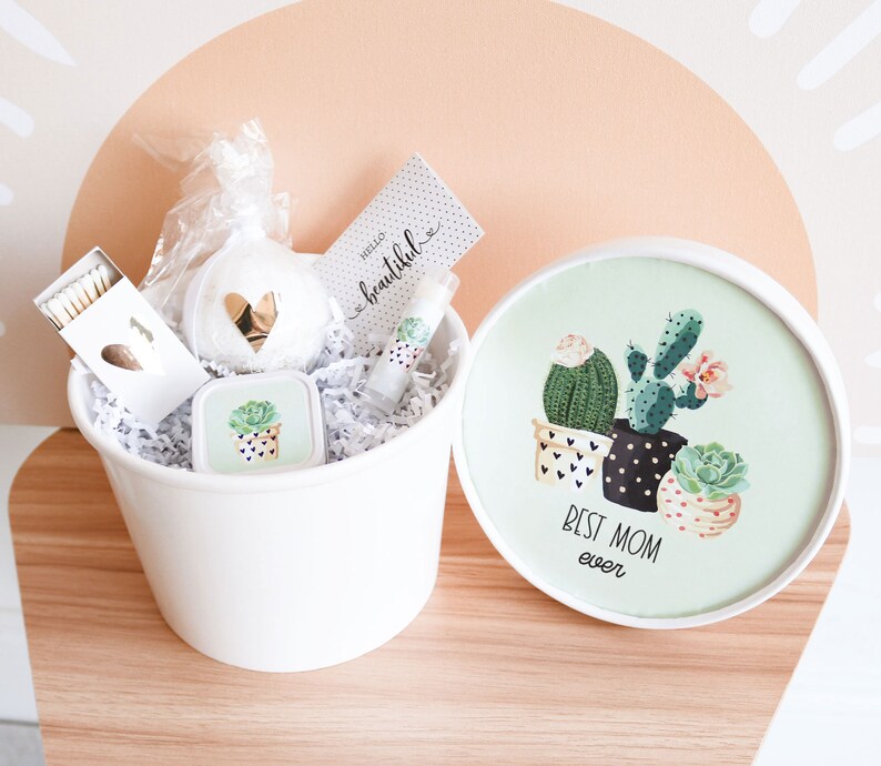 Mom Gift Box Best Mom Ever Gift Basket Mom Birthday Gift Etsy