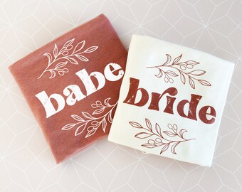 Fall Bridesmaid Shirts - Fall Bachelorette Party Shirt - Boho Bride Shirt Fall Gifts for the Bride to Be  (EB3291OL) SEMI-FITTED SHIRT