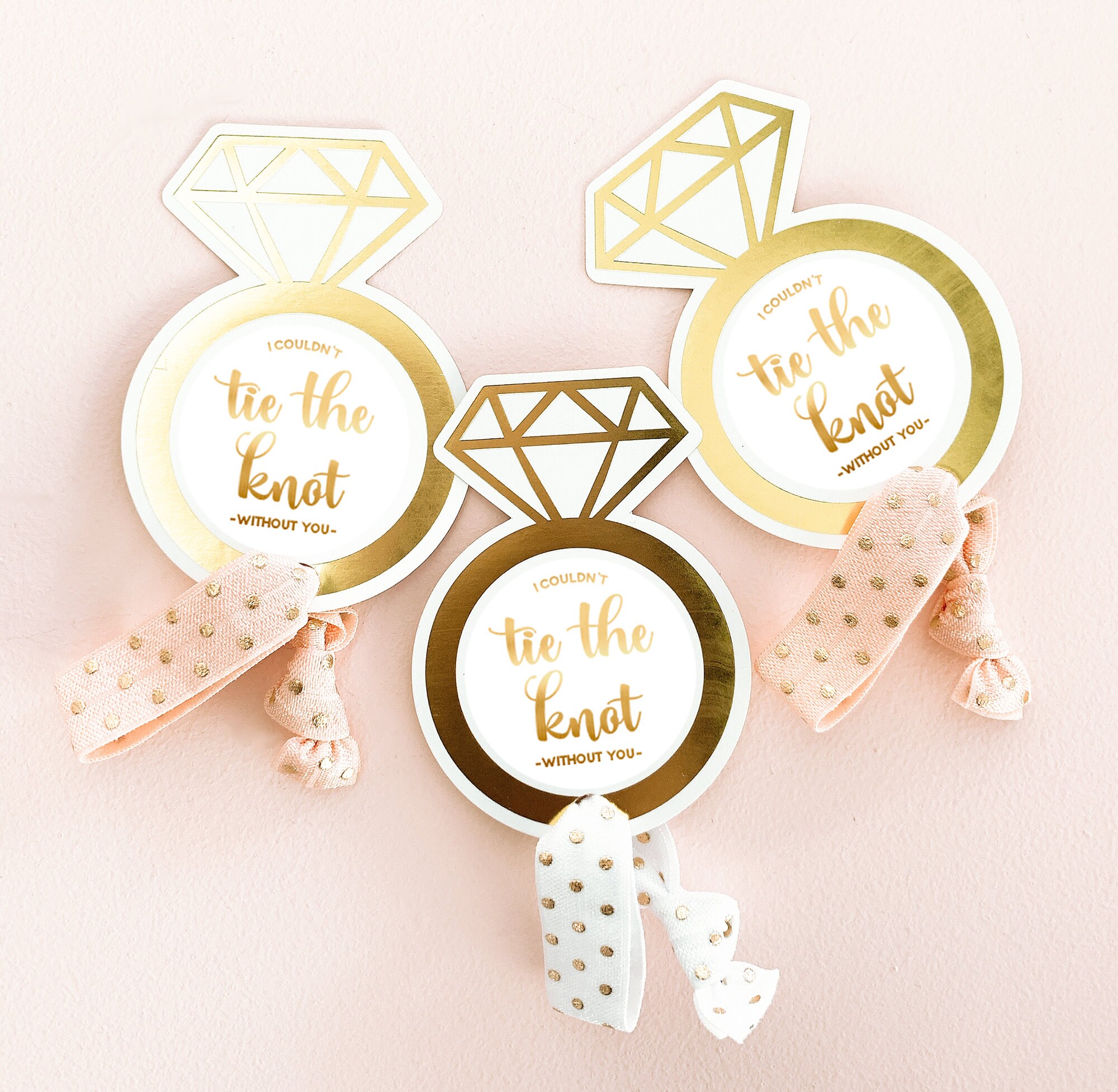 Unique Bridal Shower Favors Bachelorette Hair Ties Bridesmaid Gift Id…