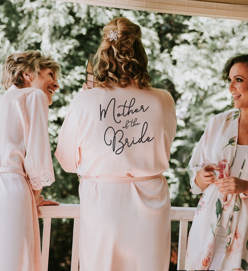 Mother of the Bride Gift Mother of the Bride Robe Mother of the Groom Robe from Daughter Mother of Bride Gift Ideas Lace Robe EB3260WD image 1