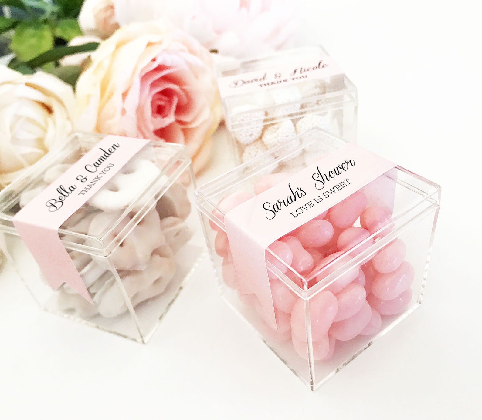 Small Favor Boxes Wedding Favor Boxes and Labels Candy Boxes Etsy